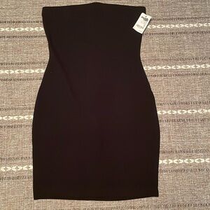 Charlotte Russe X-Small Black Cotton Tube Top Dress